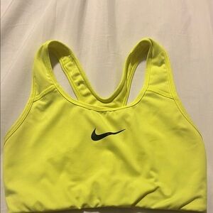 Nike Women's Bright Yellow Sports Bra